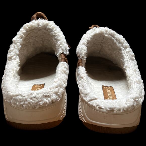 BARETRAPS Landon Women Size 7 Whiskey Shoe Clog Slipper Moccasin Sherpa Lined - Picture 4 of 13